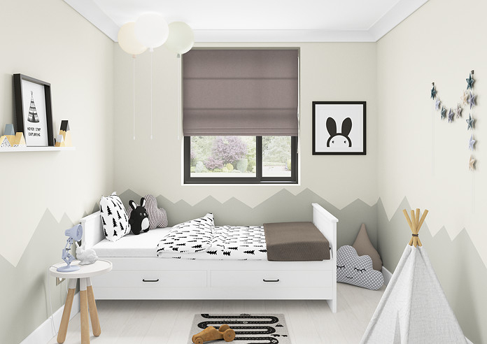 Knightsbridge, Smoke - Twist&Fit Roman Blind - Image 5